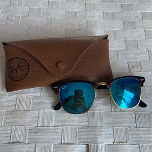 Ray-ban Clubmaster flash lenses sunglasses